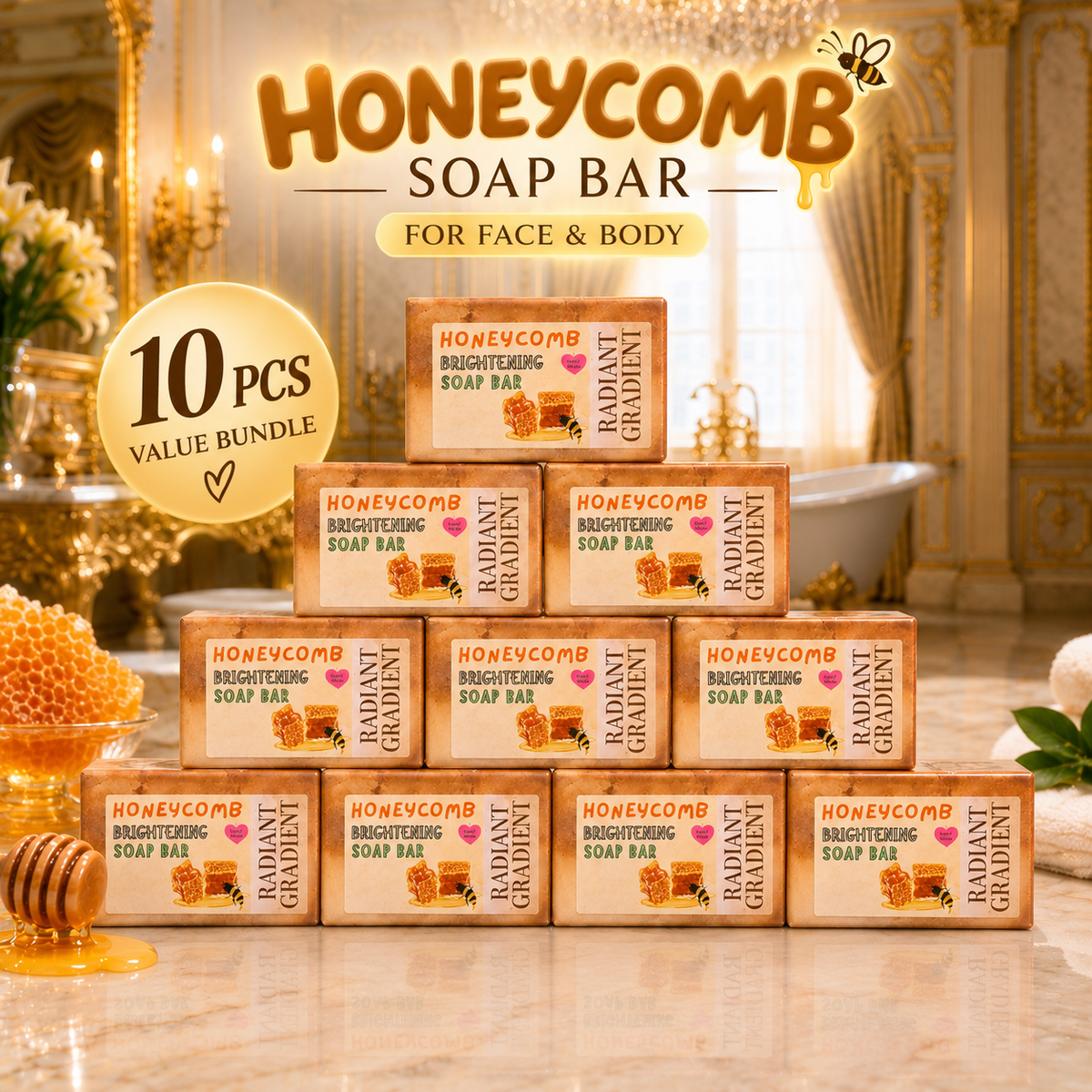 Netting incl!! RG Honeycomb Soap For Face & Body {HSA NOTIFIED}